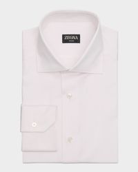 Men's Trofeo Cotton Stripe Dress Shirt