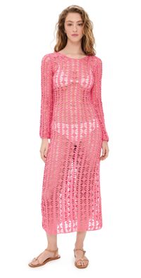 Beach Riot Ariana Dress Hot Coral XL