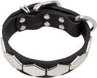 UNDERCOVER Black UP1E4A03 Leather Bracelet