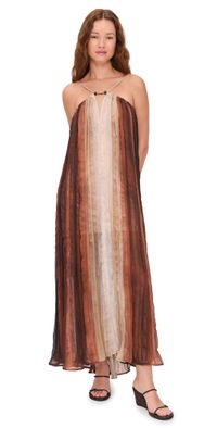 Sabina Musayev Nella Dress Brown Print M