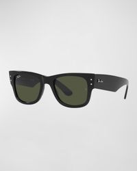 Men's Mega Wayfarer Square Sunglasses, 51MM