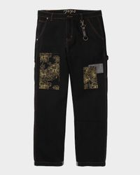 Men's Okinawa Embroidered Carpenter Pants