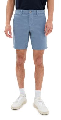 PAIGE Phillips Stretch Sateen Shorts 7.75 Fjord Valley 38