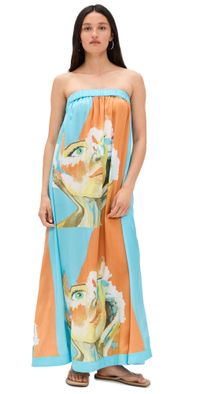 Dur Doux Kesi Strapless Maxi Dress Golden Hour S