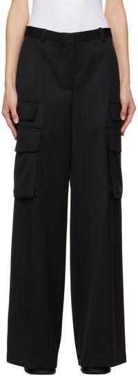 Versace Black Cargo Trousers
