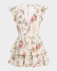 Kessie Ruffle-Sleeve Romper
