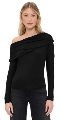 LNA Giselle Drop Shoulder Long Sleeve Black L