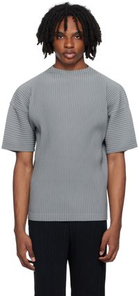 HOMME PLISSÉ ISSEY MIYAKE Gray Monthly Color May T-Shirt