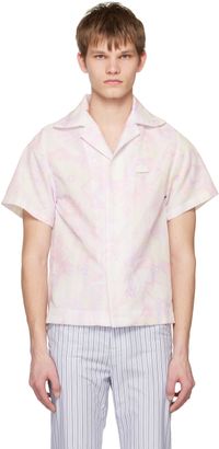 young n sang Pink Floral Shirt