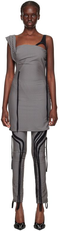 Ottolinger Black & White Plaid Minidress