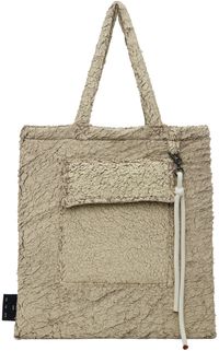 Song for the Mute Beige Faux-Fur Tote