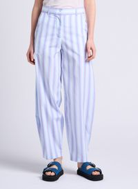 Margaux Lonnberg - Pantalon droit à rayures - Taille 38 - Violet