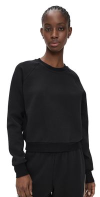 perfectwhitetee Lucia Travel Raglan Sweatshirt True Black XL