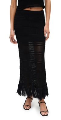 Z Supply Flynn Crochet Skirt Black L