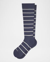 Men's Stripe Knee-High Compression Socks