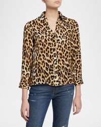 Eloise Silk Button-Down Blouse