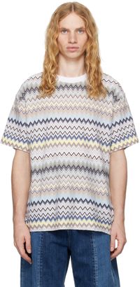 Missoni Multicolor Zig Zag Pattern T-shirt
