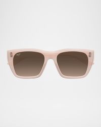 Men's Aloha Lane Acetate Rectangle Sunglasses
