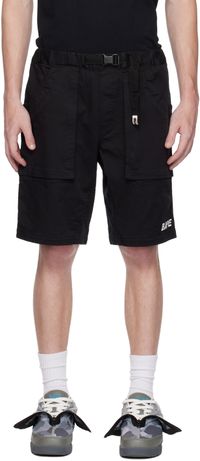 BAPE Black Belted Shorts