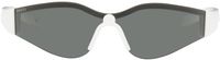 Gucci Lunettes de soleil de type visière blanches