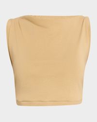 Mae Cropped High-Neck Top