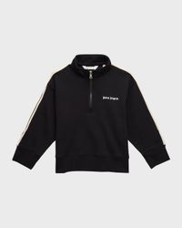 Boy's Logo-Print Half-Zip Track Jacket, Size 4-12