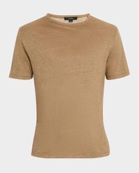 Men's Solid Linen T-Shirt