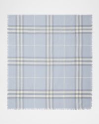 Giant Check Wool Scarf