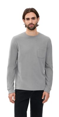 Vince Sueded Jersey Pocket Crew Tee H Mouse XS