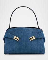 Hug Washed Denim Shoulder Bag