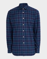 Men's Plaid Button-Front Shirt