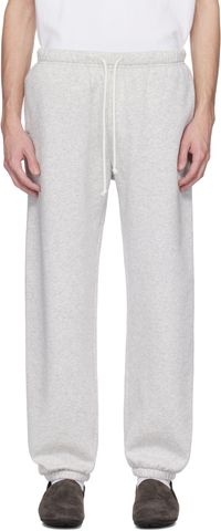 SKIMS Gray Fleece Lounge Relaxed Sweatpants
