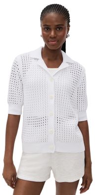 Varley Ellie Knit Shirt White L