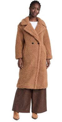UGG Gertrude Long Teddy Coat Chestnut 1X