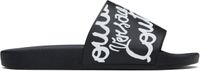Versace Jeans Couture Sandales à enfiler Shelly noires à logo