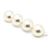 Monsieur Simone - Barrette perles doré à l'or fin - Taille Unique - Argent