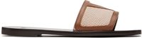 Valentino Garavani Off-White & Brown Viva Superstar Slide Sandals