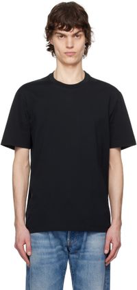 Brioni T-shirt noir à col ras du cou
