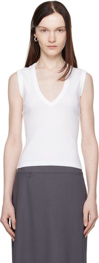 FLORE FLORE White Dewi Tank Top