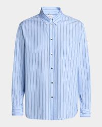 Men's Wool Multi-Stripe Sport Shirt