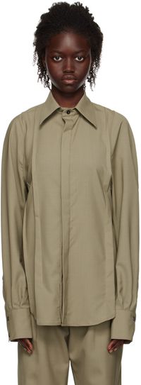 Bianca Saunders Khaki Desso Shirt