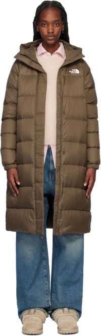 The North Face Manteau brun rembourré en duvet - Hydrenalite