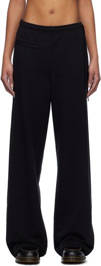 MM6 Maison Margiela Pantalon de détente noir en jersey
