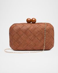The Island Woven Clutch Bag