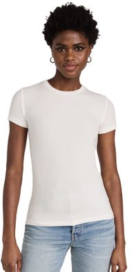 L'AGENCE Ressi Crew Neck Tee White XL