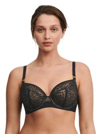 Chantelle - Soutien-gorge emboîtant en dentelle - Taille 110E - Noir