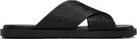 Ferragamo Sandales noires à monogrammes