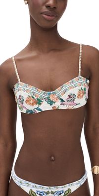 FARM Rio Sweet Bloom Underwire Bikini Top Sweet Bloom Bouquet Off-White XL
