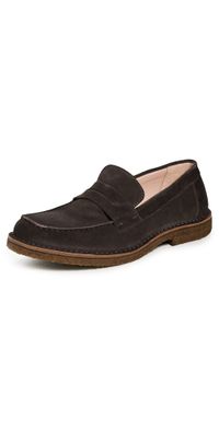 Astorflex Mokaflex Suede Loafers Dark Chestnut 42