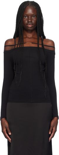 JACQUEMUS Black Les Classiques 'Le t-shirt Sierra' Long Sleeve T-Shirt